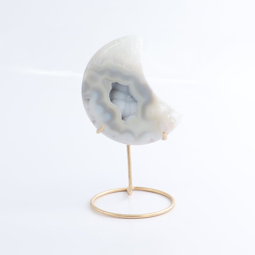 Agate Moons with Stand Set of 5 - Expert Wholesale and Supplier of Wholesale Crystals & Bulk Gemstones, ["Agate","Brazil","moons"]