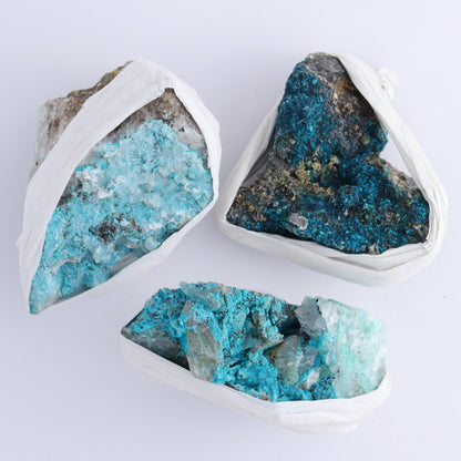 Chrysocolla with Quartz Roughs Set of 6 - Expert Wholesale and Supplier of Wholesale Crystals & Bulk Gemstones, ["Chrysocolla","Flats","Freeforms","Peru","Rough"]