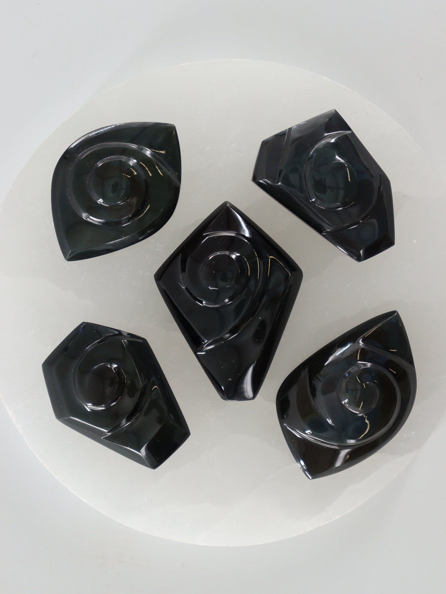 Rainbow Obsidian Cabs Set of 5