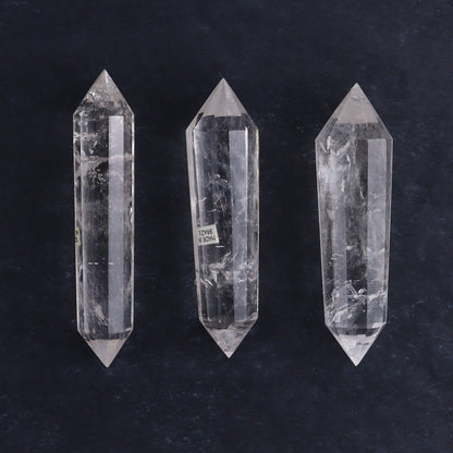 Quartz Faceted Double Points Set of 12 - Expert Wholesale and Supplier of Wholesale Crystals & Bulk Gemstones, ["Brazil","Clear Quartz","close_50","Mixed Carvings","Quartz"]