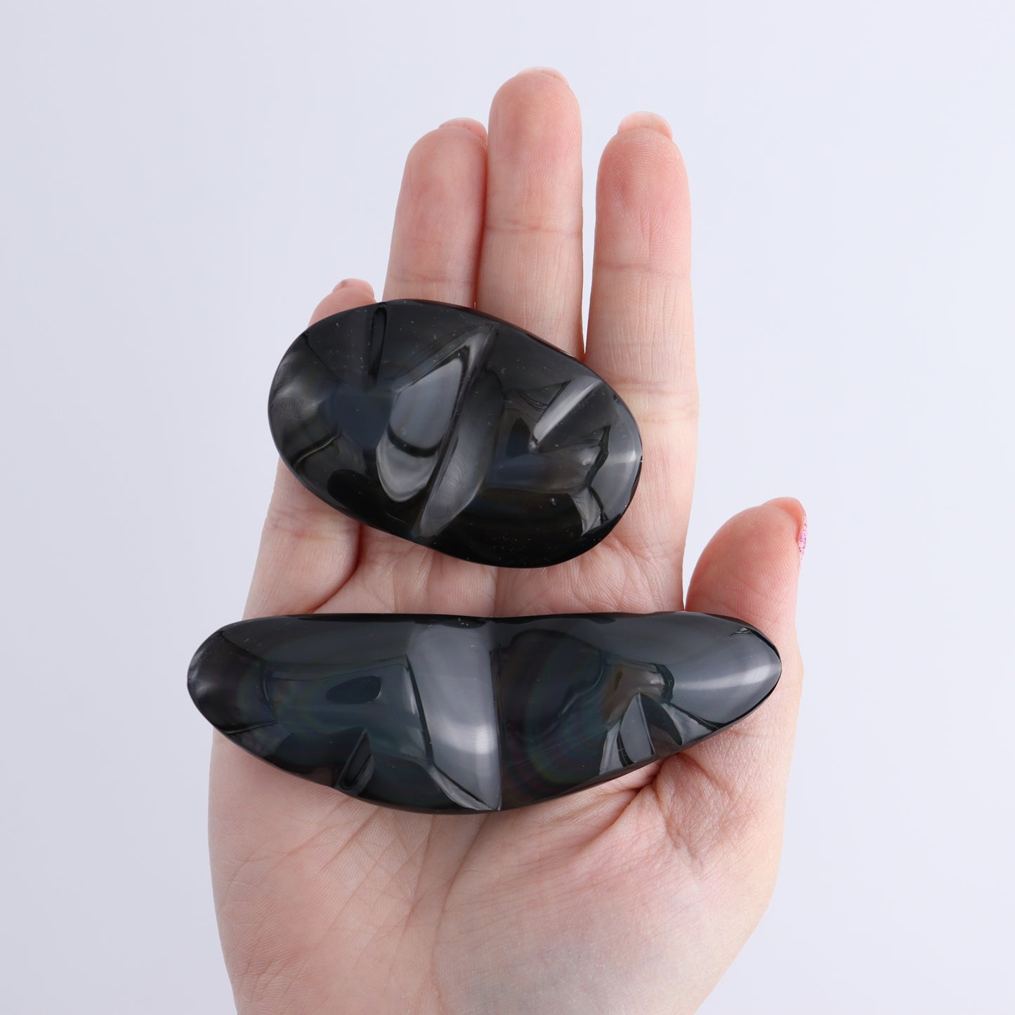 Rainbow Obsidian Heart Pairs Set of 8 - Expert Wholesale and Supplier of Wholesale Crystals & Bulk Gemstones, ["Hearts","Mexico","Rainbow Obsidian"]