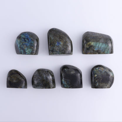 Labradorite Freeform Set of 7 - Expert Wholesale and Supplier of Wholesale Crystals & Bulk Gemstones, ["Freeforms","Labradorite","Madagascar"]