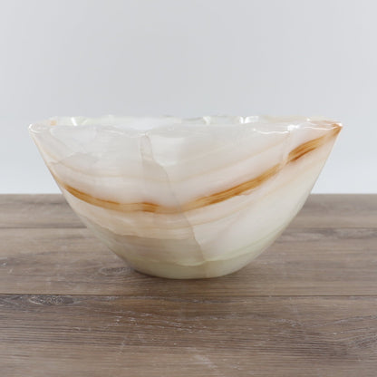 Mexican Onyx/Calcite Bowl 11"