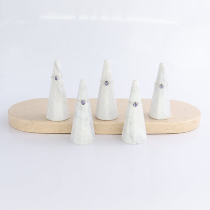 Tanzinite Rings Set of 5 (Ring Holders Not Included) - Expert Wholesale and Supplier of Wholesale Crystals & Bulk Gemstones, ["Ring","rings","sterling silver","Tanzinite"]