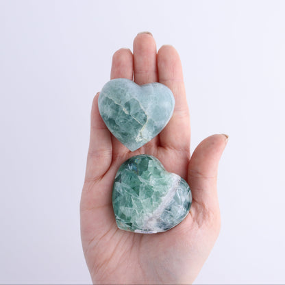 Fluorite Hearts Set of 7 - Expert Wholesale and Supplier of Wholesale Crystals & Bulk Gemstones, ["Fluorite","Hearts","Mexico"]