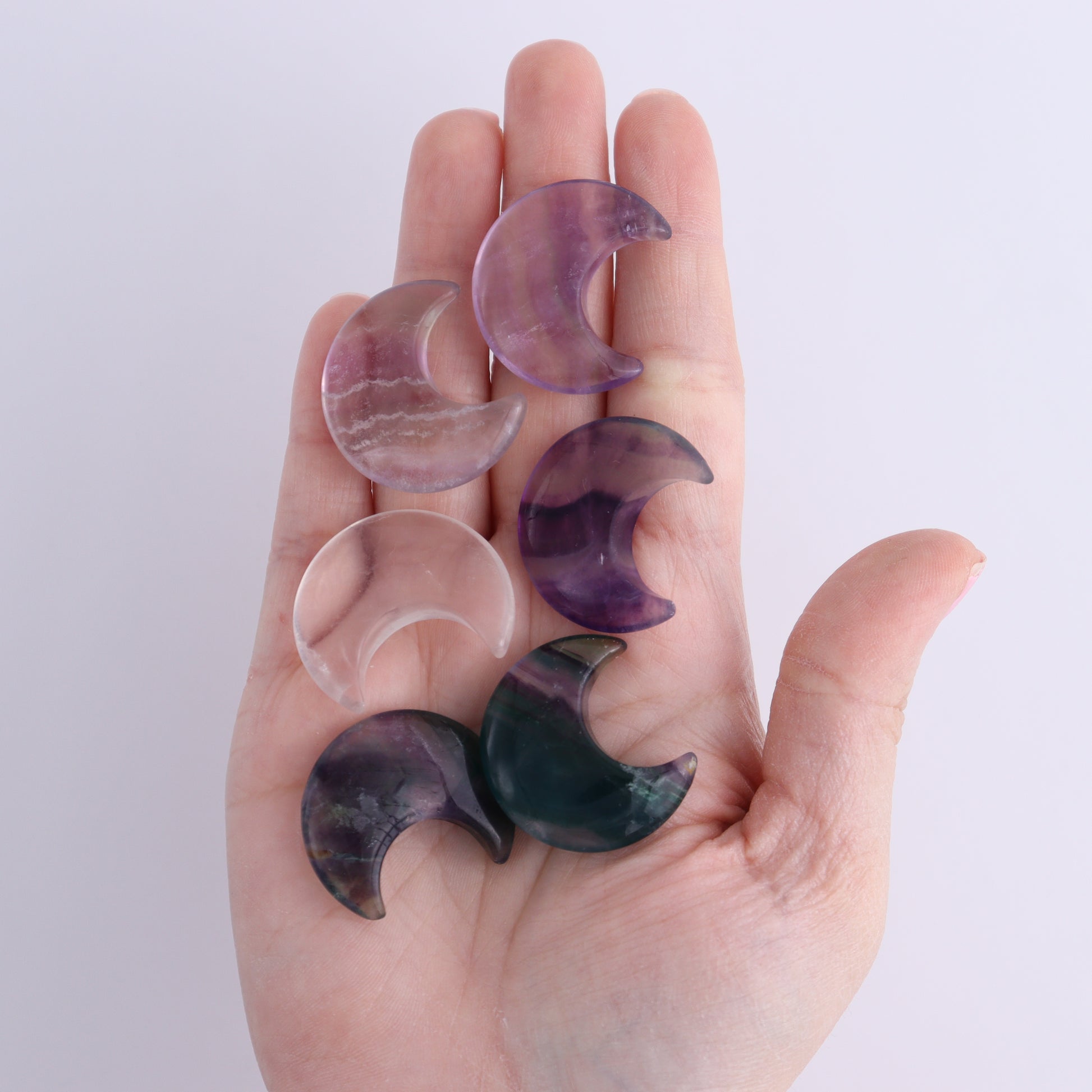 One Fluorite Moon - Expert Wholesale and Supplier of Wholesale Crystals & Bulk Gemstones, ["Fluorite","moons"]