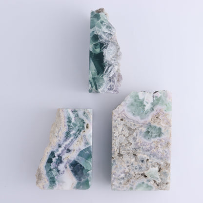 Fluorite Face Polished Set of 3 - Expert Wholesale and Supplier of Wholesale Crystals & Bulk Gemstones, ["Face Polished","Fluorite","Mexico"]