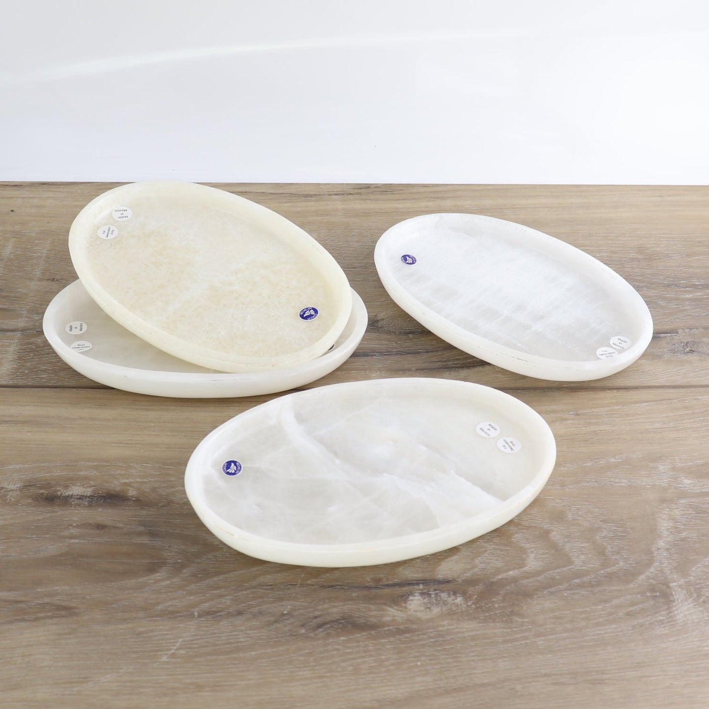 Mexican Onyx/Calcite Oval Dish Set of 4