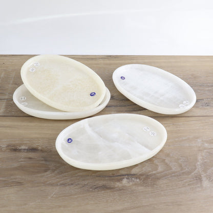 Mexican Onyx/Calcite Oval Dish Set of 4