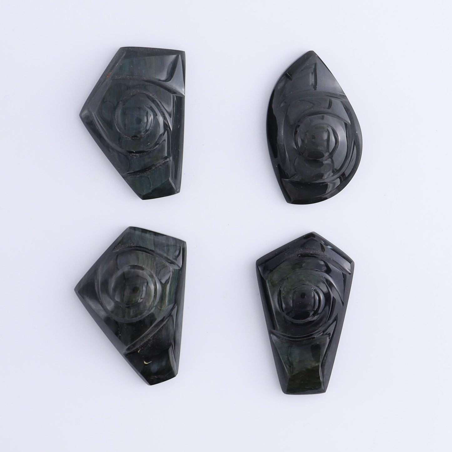 Rainbow Obsidian Cabs Set of 4