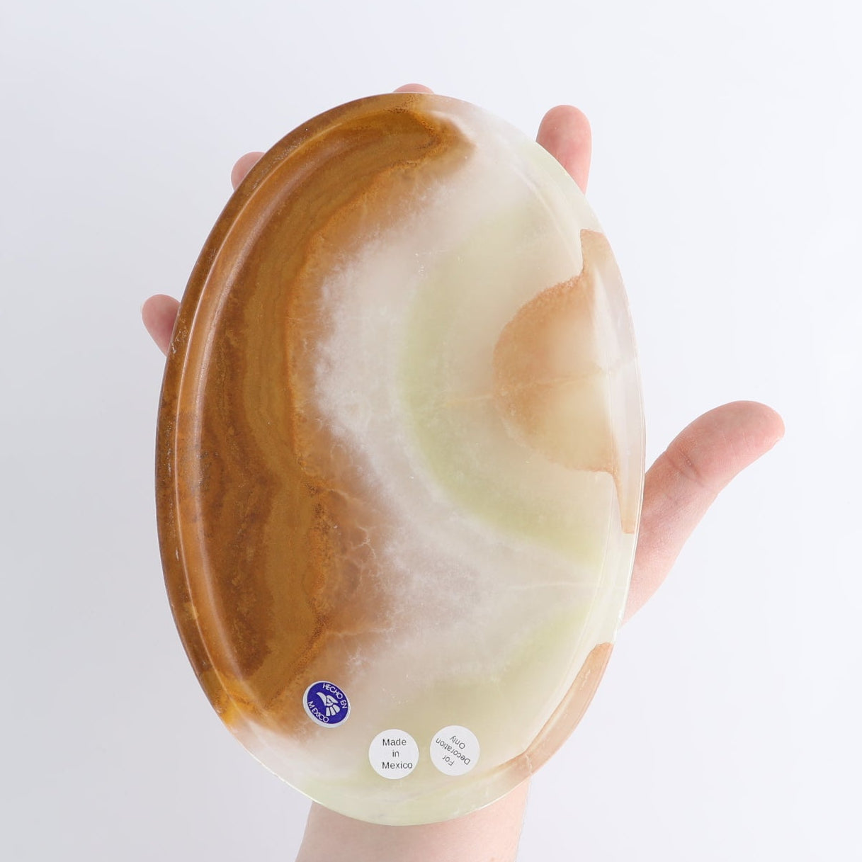 Mexican Onyx/Calcite Oval Dish Set of 4