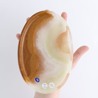 Mexican Onyx/Calcite Oval Dish Set of 4