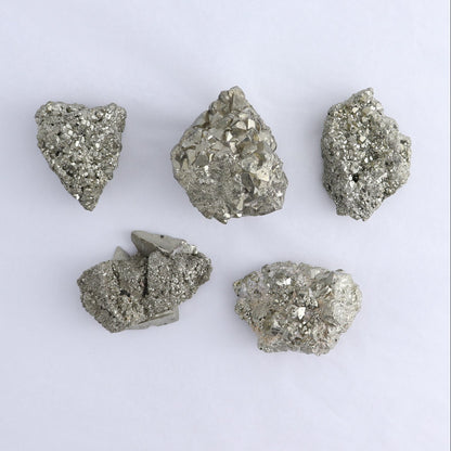 Pyrite Clusters Set of 12