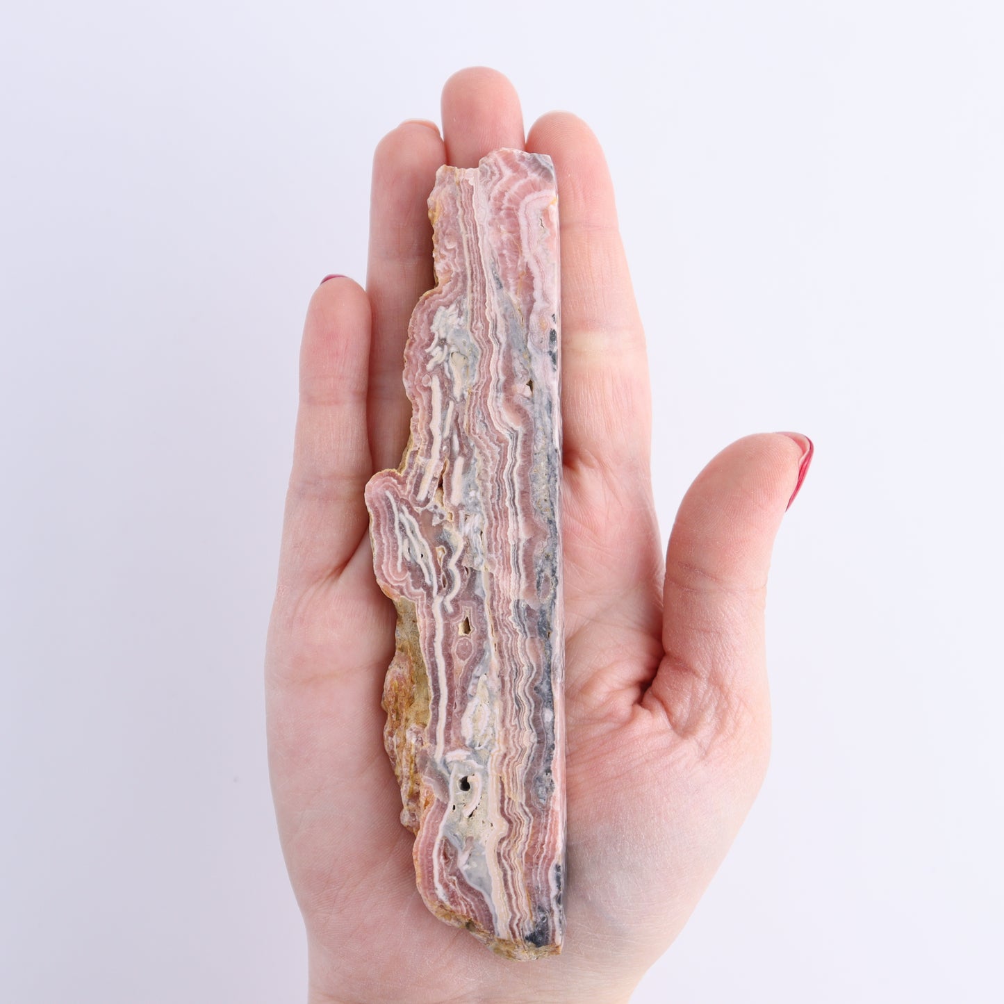 Rhodochrosite Slices Set of 3 - Expert Wholesale and Supplier of Wholesale Crystals & Bulk Gemstones, ["Argentina","Rhodochrosite","Slices and Slabs"]