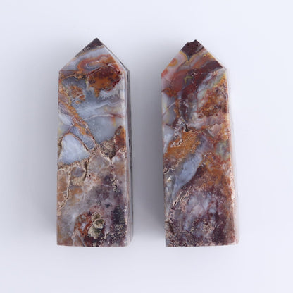 Crazy Lace Agate Towers Set of 8