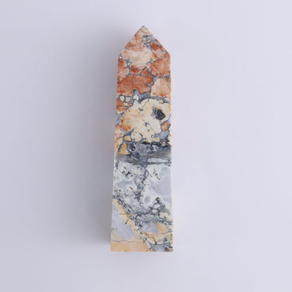 Maligano Jasper Mixed Carvings Set of 7 - Expert Wholesale and Supplier of Wholesale Crystals & Bulk Gemstones, ["Freeform","Freeforms","Hearts","Indonesia","Maligno Jasper","Towers"]