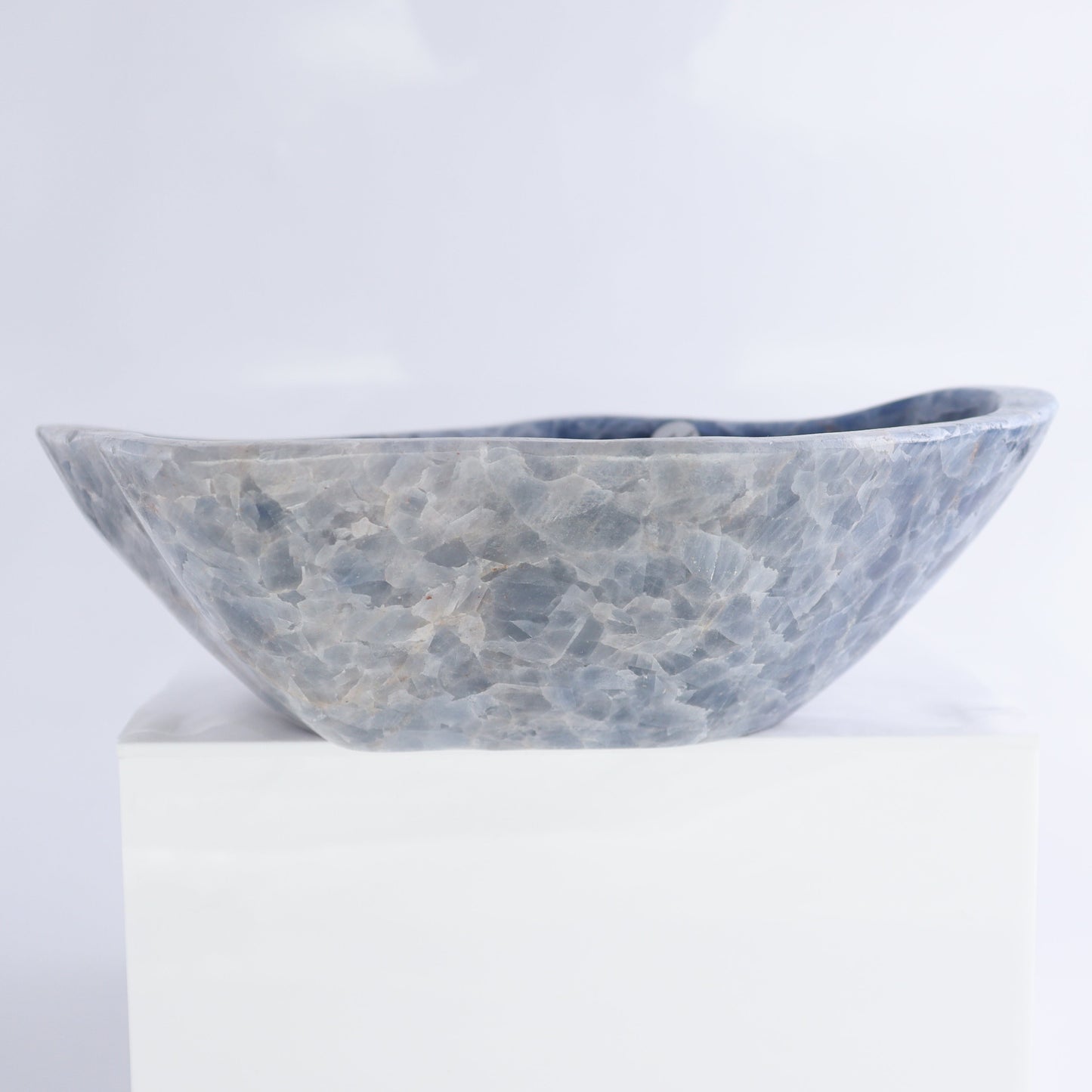 Blue Calcite Bowls Set of 3 - Expert Wholesale and Supplier of Wholesale Crystals & Bulk Gemstones, ["Blue Calcite","bowl","Bowls","Calcite","Mexico"]