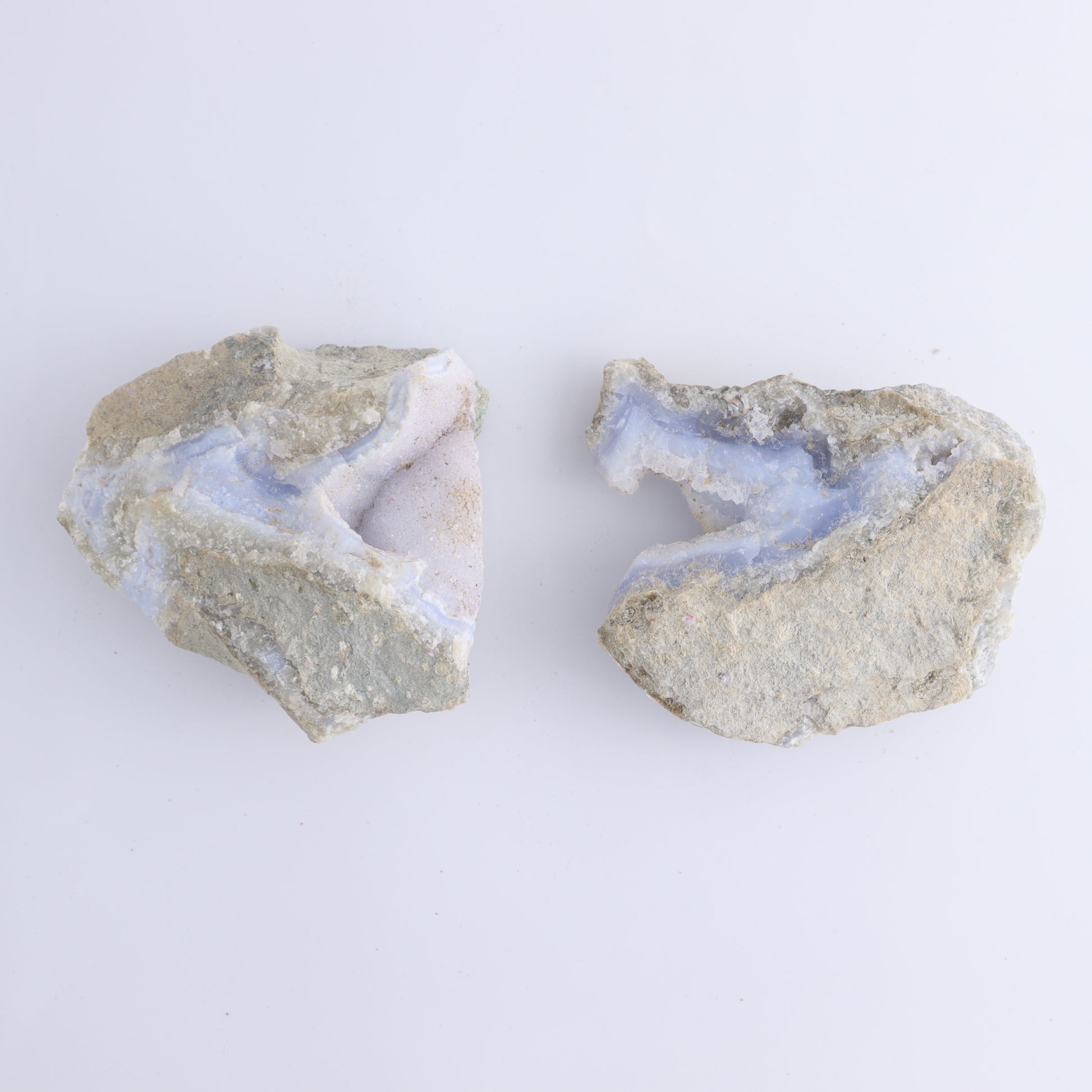 Blue Lace Agate Clusters Set of 6 - Expert Wholesale and Supplier of Wholesale Crystals & Bulk Gemstones, ["Agate","Blue Lace Agate","close_70"]