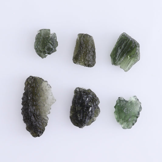 Moldavite Pieces Set of 6