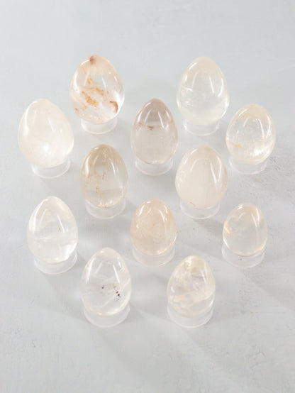 Clear Quartz Eggs Set of 12 - Expert Wholesale and Supplier of Wholesale Crystals & Bulk Gemstones, []