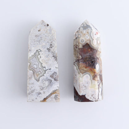 Crazy Lace Agate Towers Set of 8