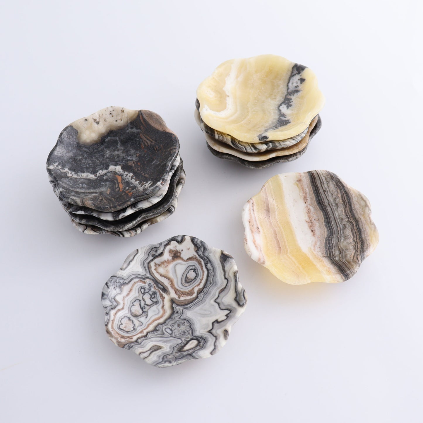 Onyx Margarita Plates Set of 10 - Expert Wholesale and Supplier of Wholesale Crystals & Bulk Gemstones, ["Margarita Plates","Mexico","onyx"]