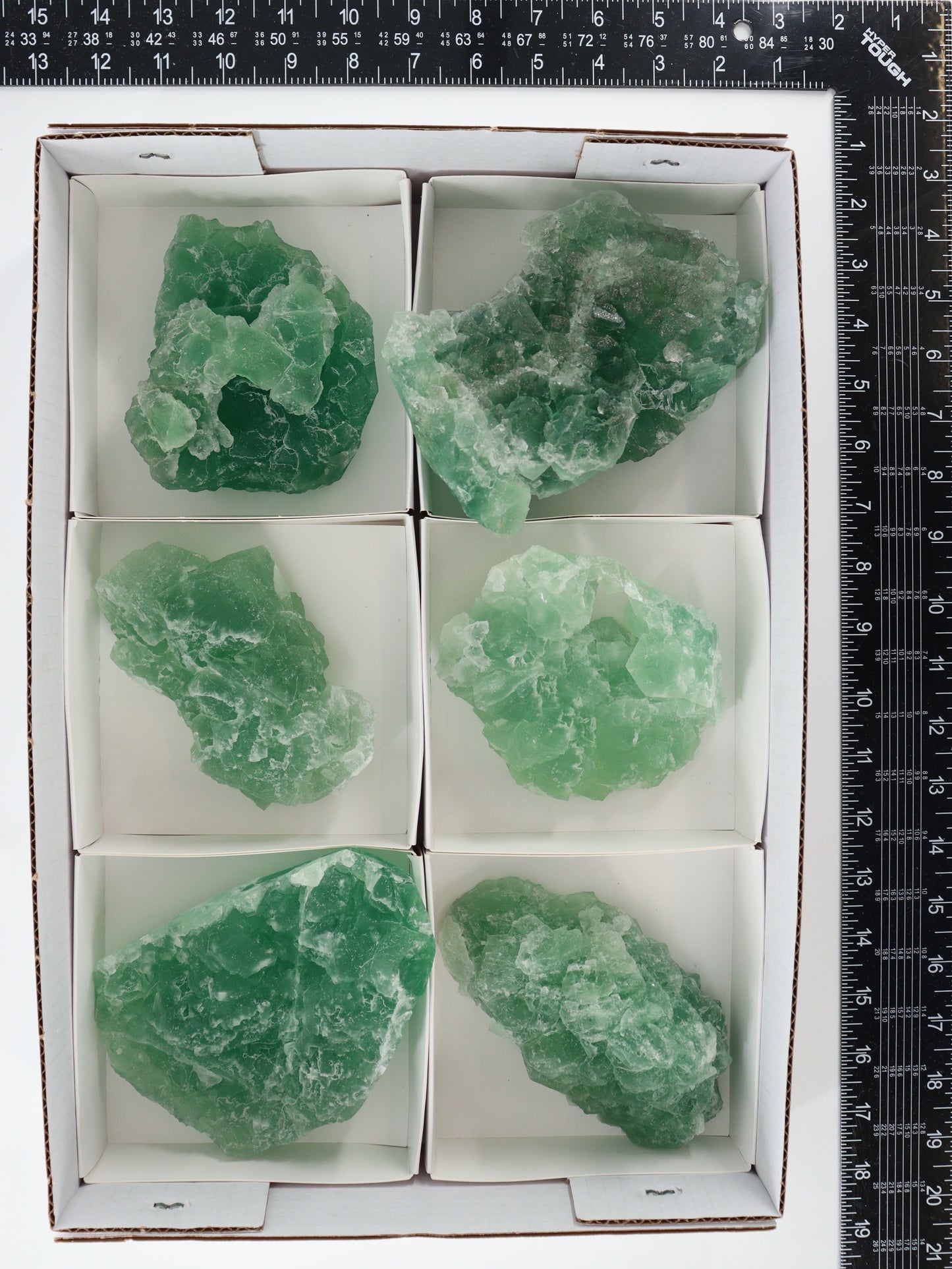 Fluorite Flat Set of 6 - Expert Supplier of Wholesale Crystals & Bulk Gemstones