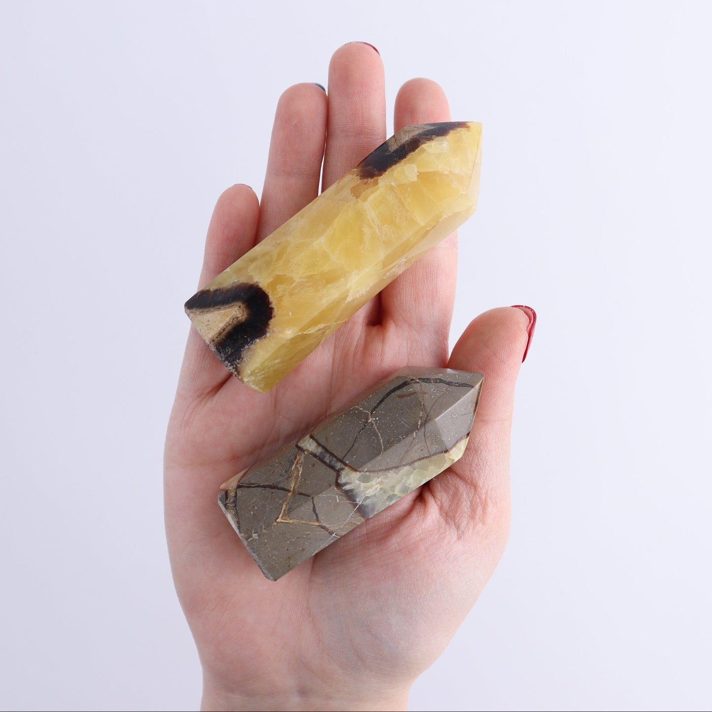 Septarian Towers Set of 9 - Expert Wholesale and Supplier of Wholesale Crystals & Bulk Gemstones, ["Madagascar","Septarian","Towers"]