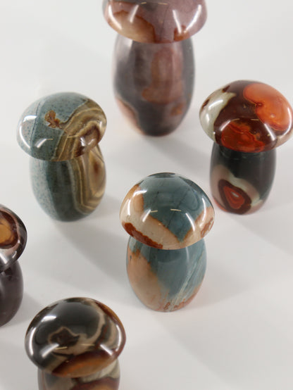 Polychrome Mushrooms Set of 6 - Expert Wholesale and Supplier of Wholesale Crystals & Bulk Gemstones, []