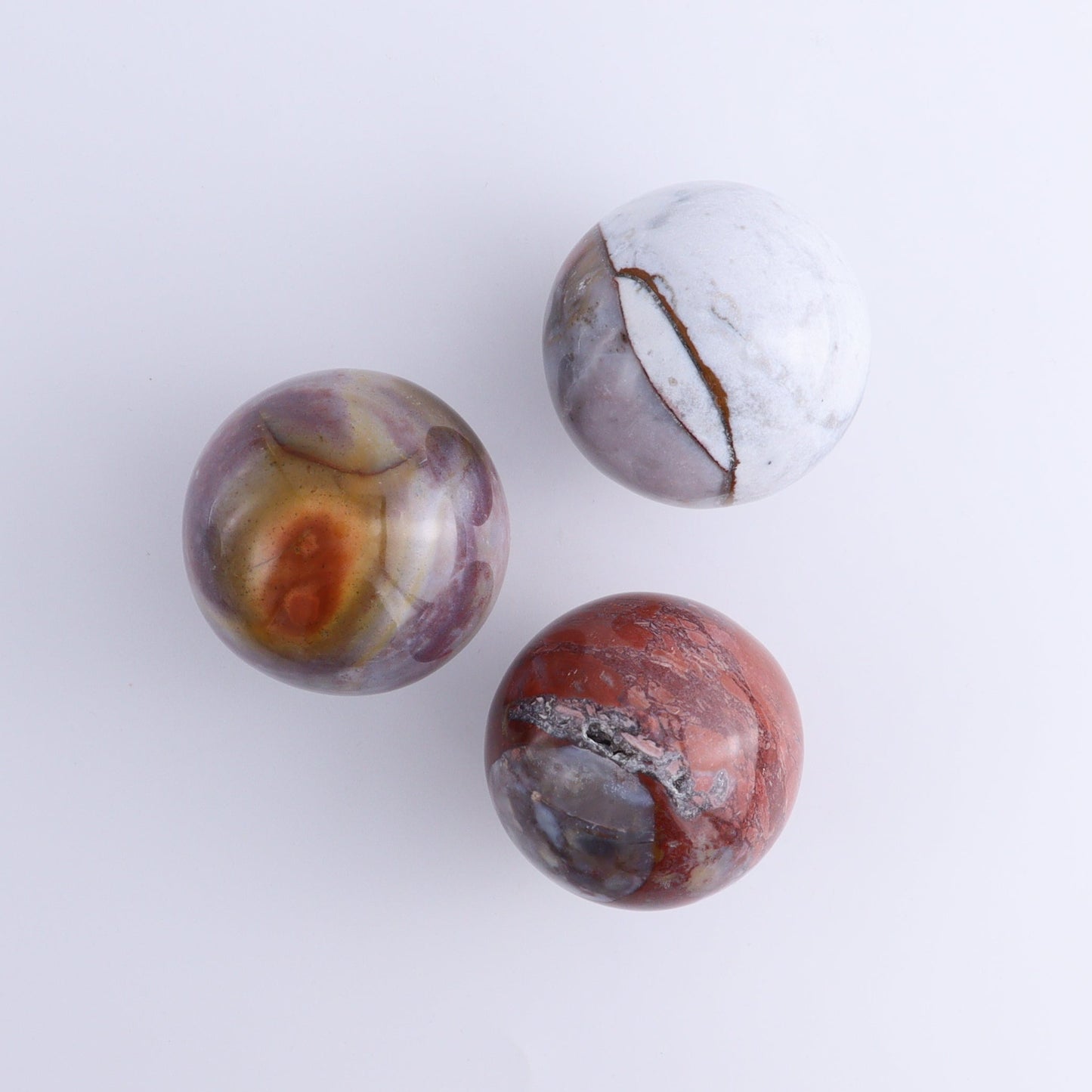 Ocean Jasper Spheres Set of 12 - Expert Wholesale and Supplier of Wholesale Crystals & Bulk Gemstones, ["jasper","Madagascar","Ocean Jasper","Spheres"]
