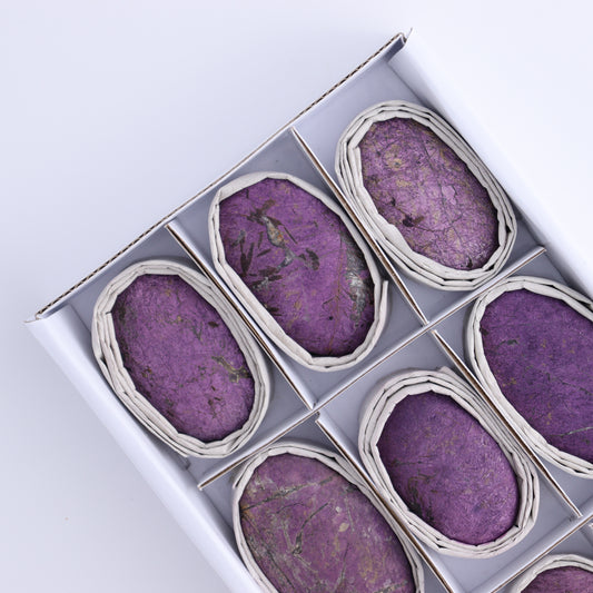 Purpurite Velvet Palm Stones Set of 9