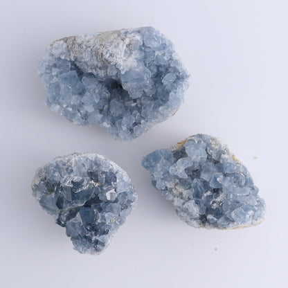 Celestite Clusters Set of 6 - Expert Wholesale and Supplier of Wholesale Crystals & Bulk Gemstones, ["Celestite","Freeform","Madagascar"]