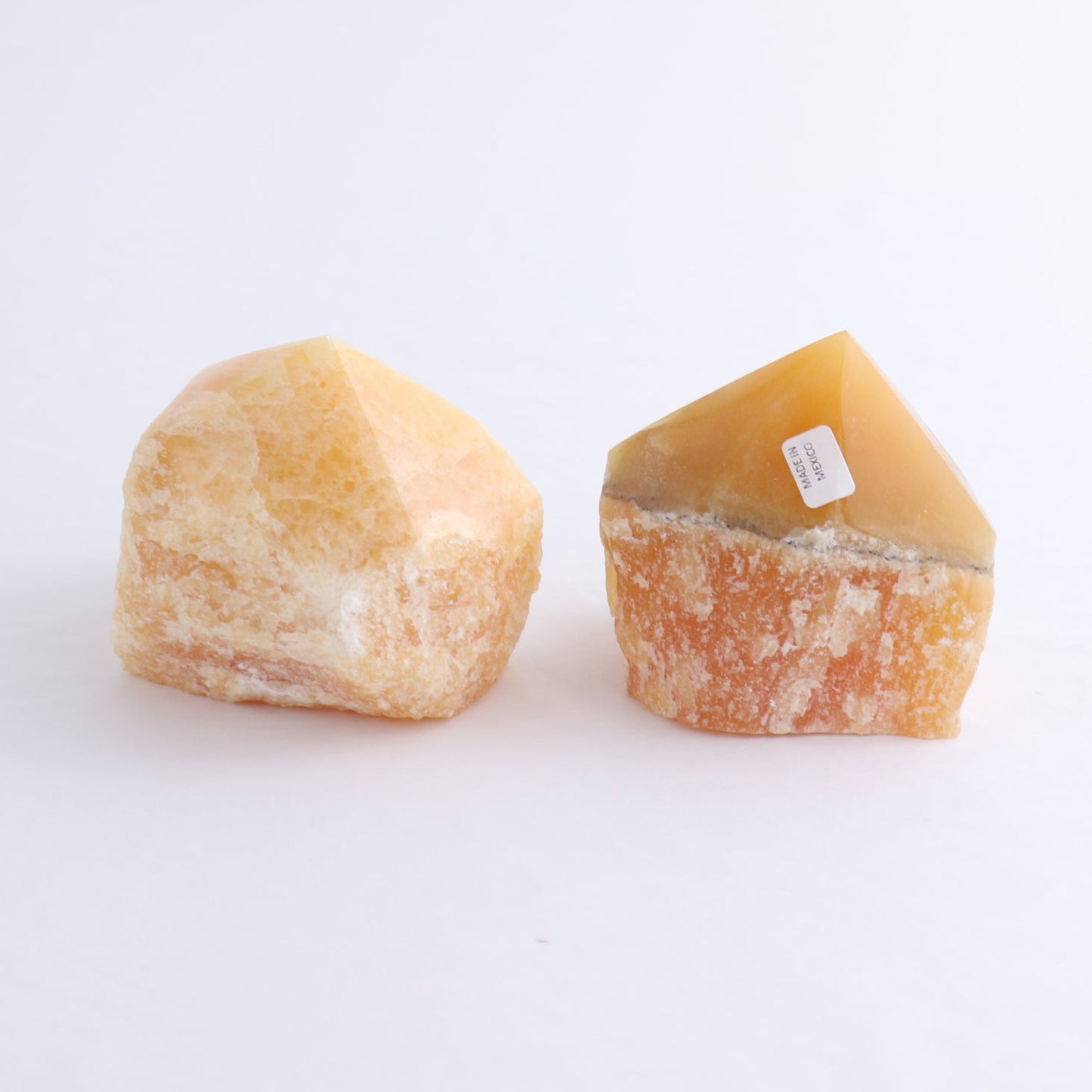 Orange Calcite Polished Tips Set of 9