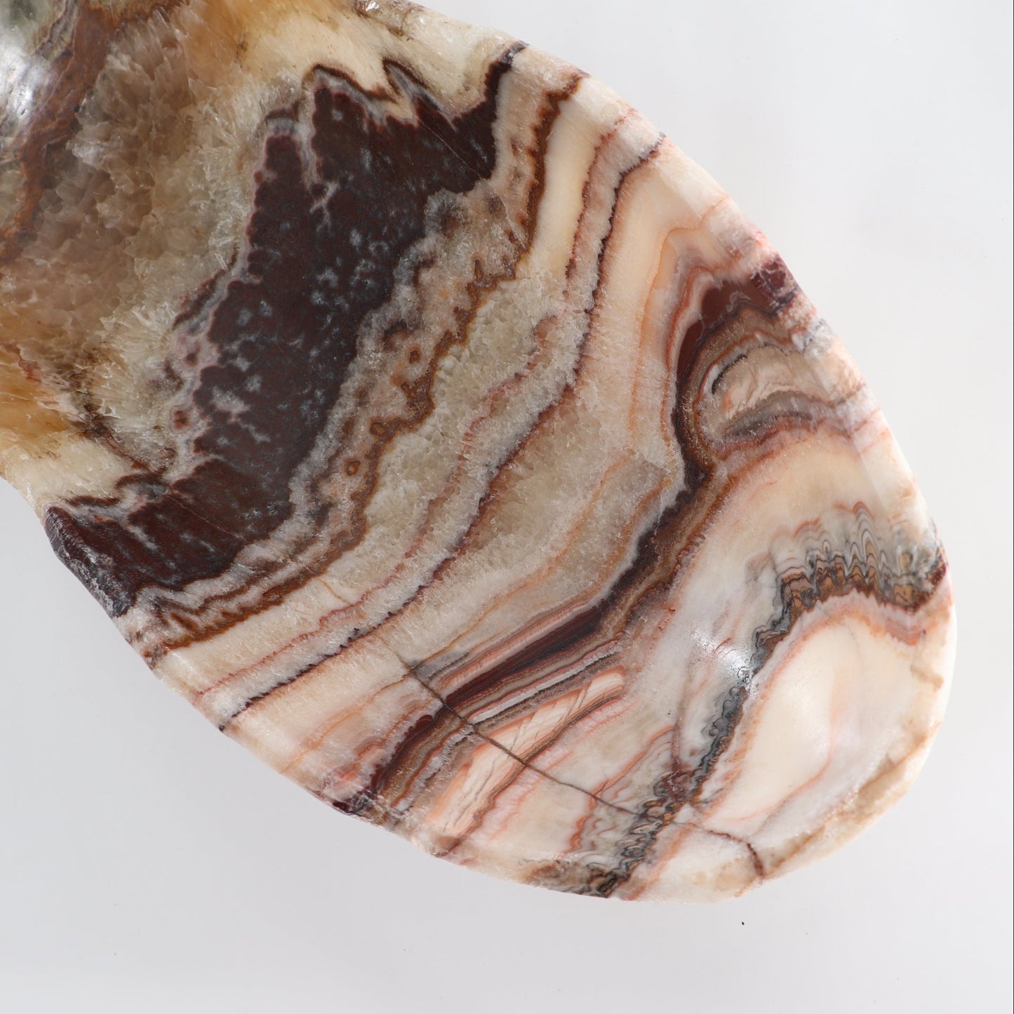 Mexican Onyx/Calcite Canoe Bowl 36"