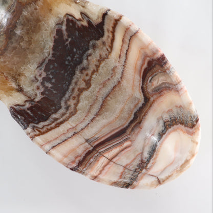 Mexican Onyx/Calcite Canoe Bowl 36"