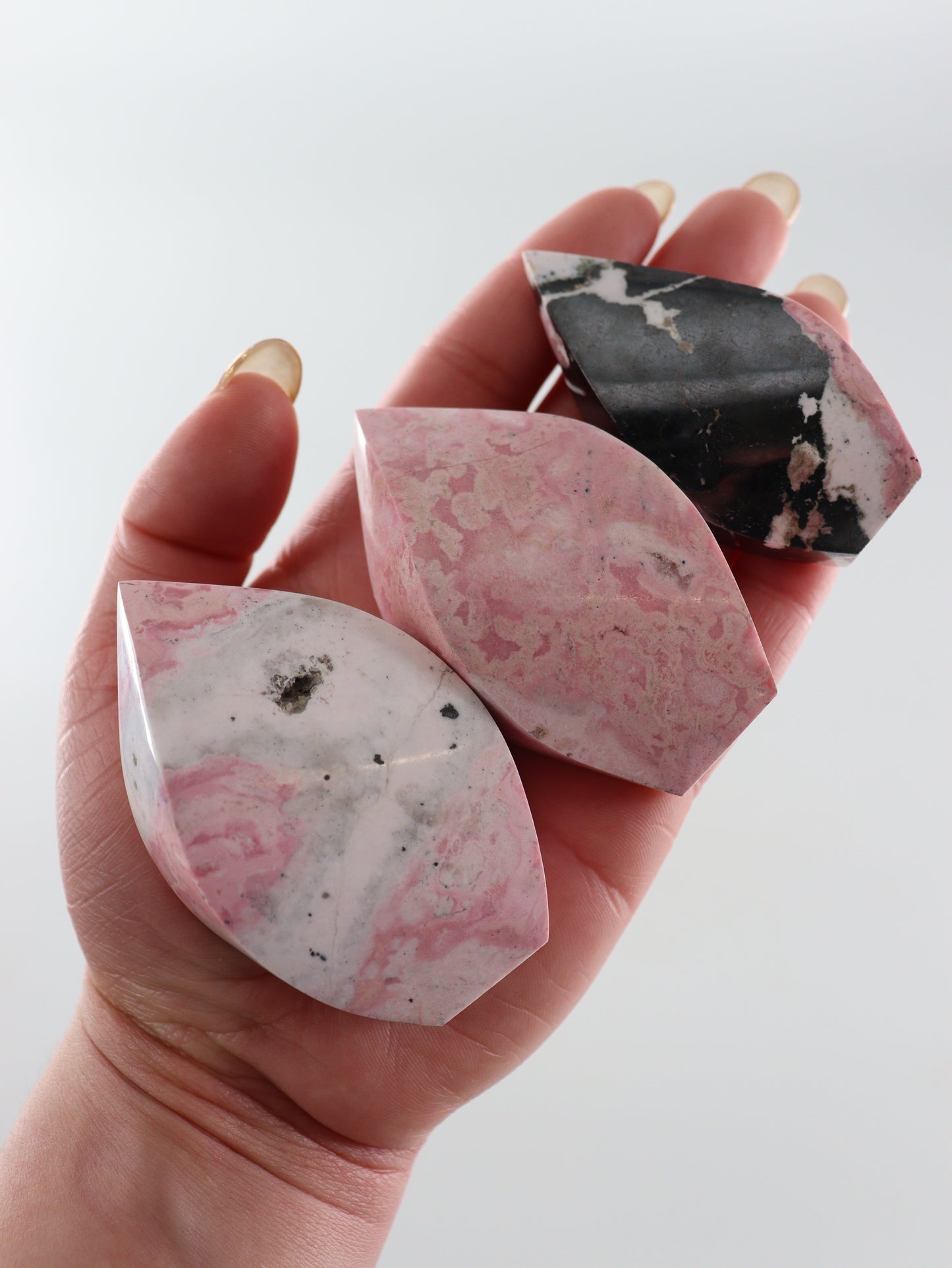 Rhodonite Flames Set of 11 - Expert Wholesale and Supplier of Wholesale Crystals & Bulk Gemstones, []