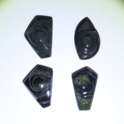 Rainbow Obsidian Cabs Set of 4