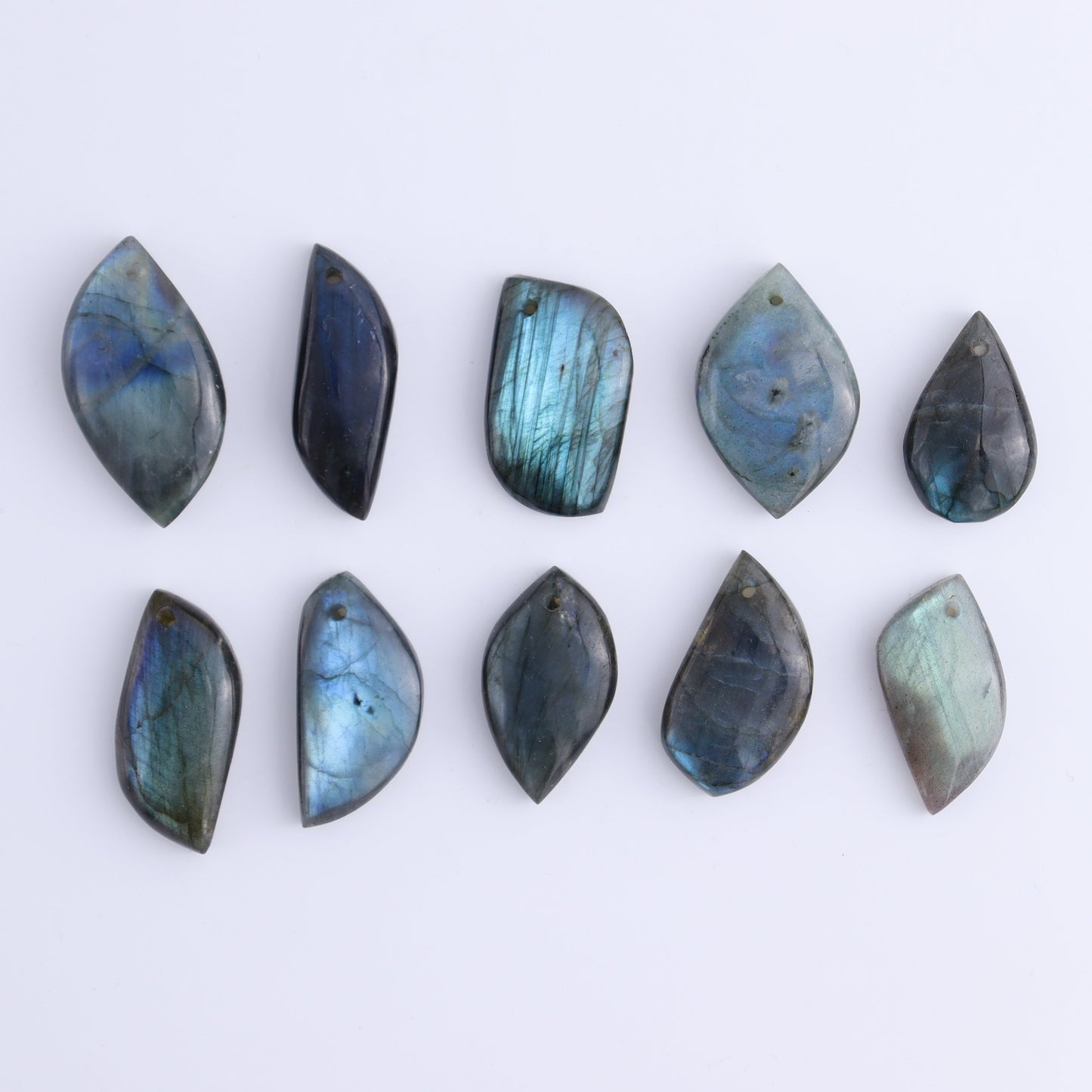 Labradorite Pendants Set of 10 - Expert Wholesale and Supplier of Wholesale Crystals & Bulk Gemstones, ["Labradorite","Pendant","Pendants"]