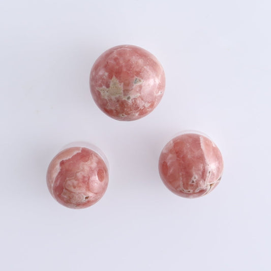 Rhodochrosite Spheres Set of 10 - wholesale crystals