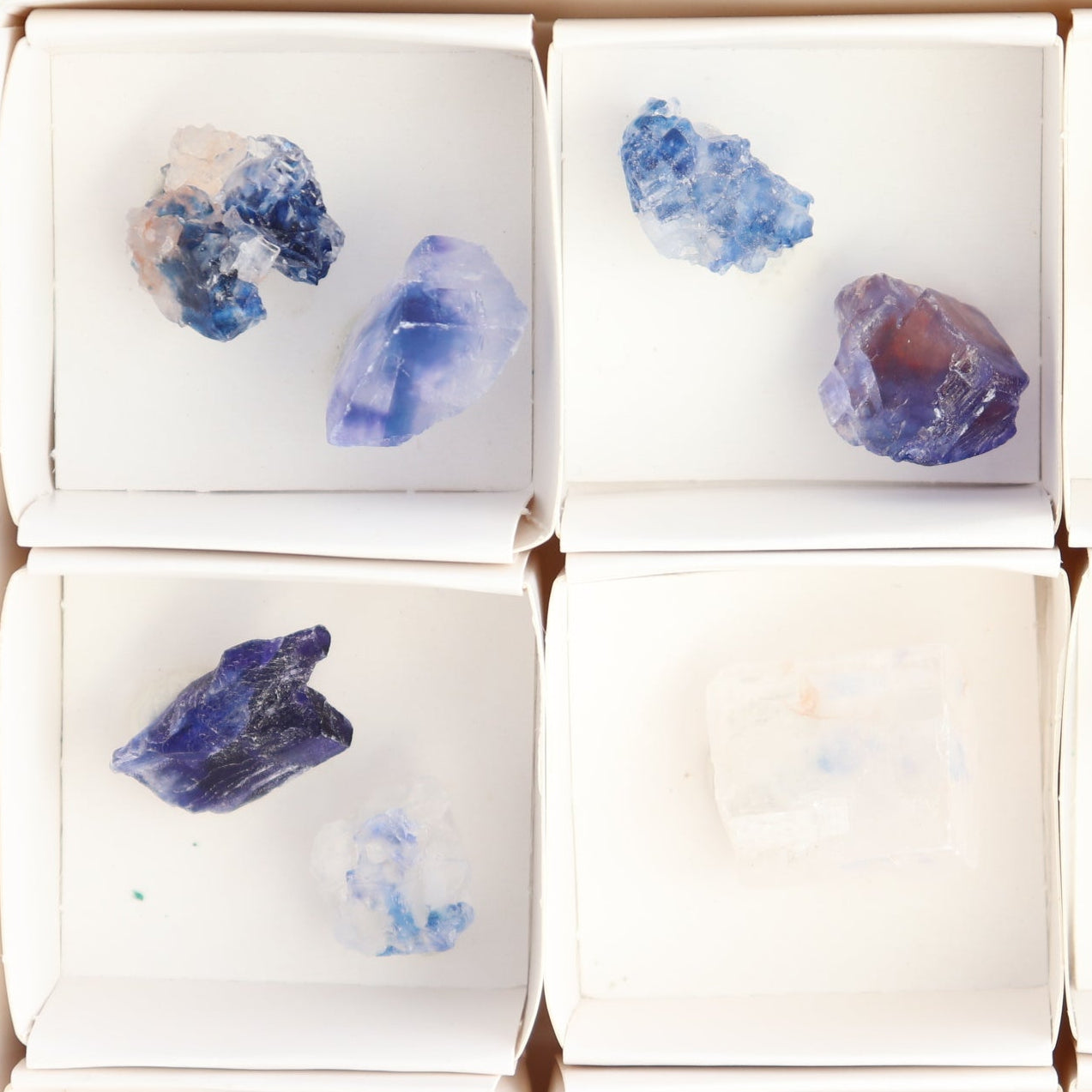 Canadian Blue Halite Rough Set of 17