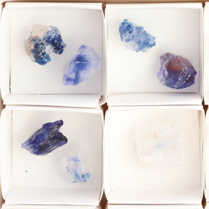Canadian Blue Halite Rough Set of 17
