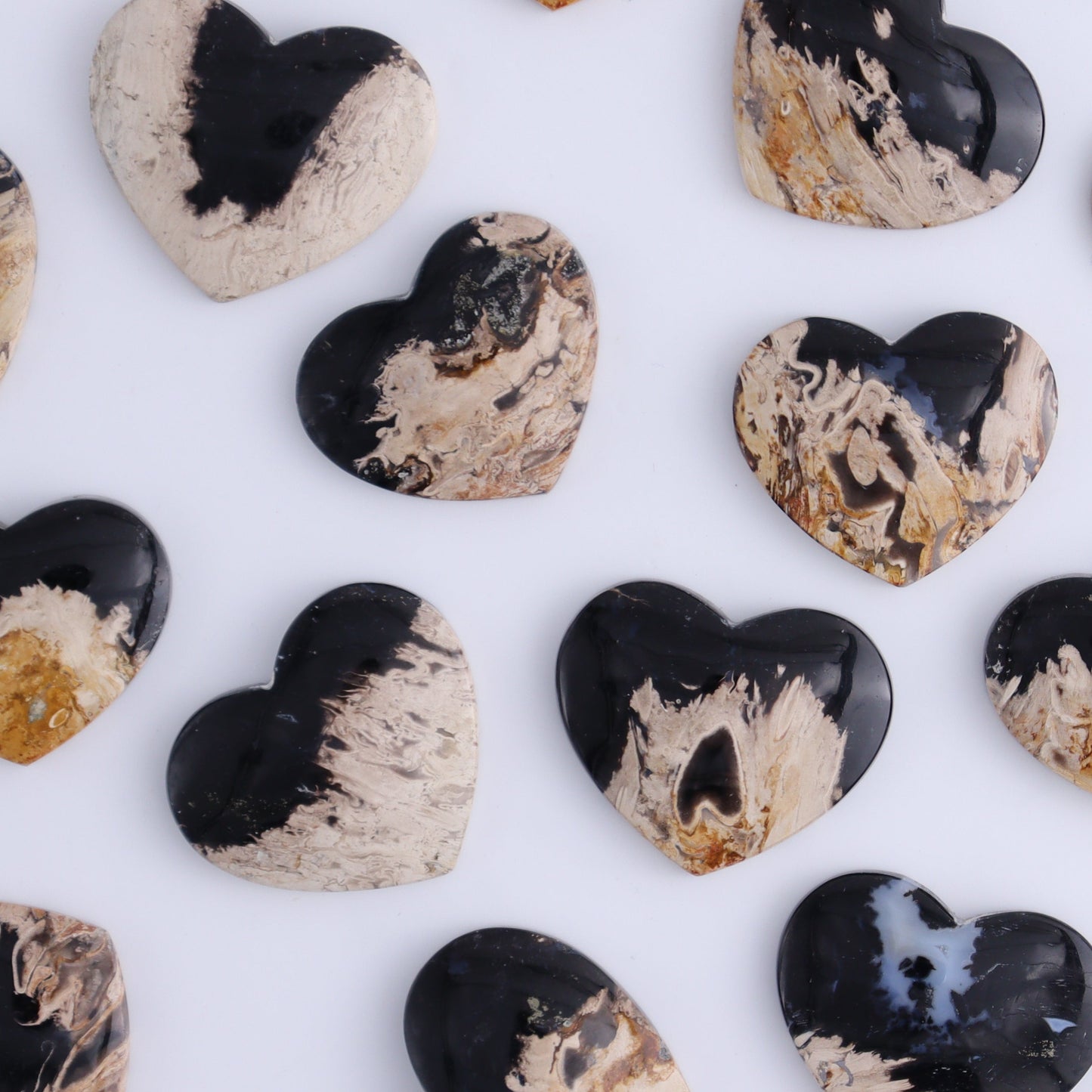 One Palm Root Heart Cab - Expert Wholesale and Supplier of Wholesale Crystals & Bulk Gemstones, ["Cabs","Hearts","Palm Root"]