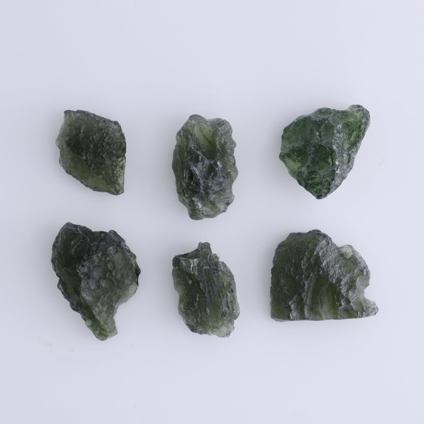 Moldavite Pieces Set of 6 - Expert Wholesale and Supplier of Wholesale Crystals & Bulk Gemstones, ["Czech Republic","Moldavite","Pieces"]