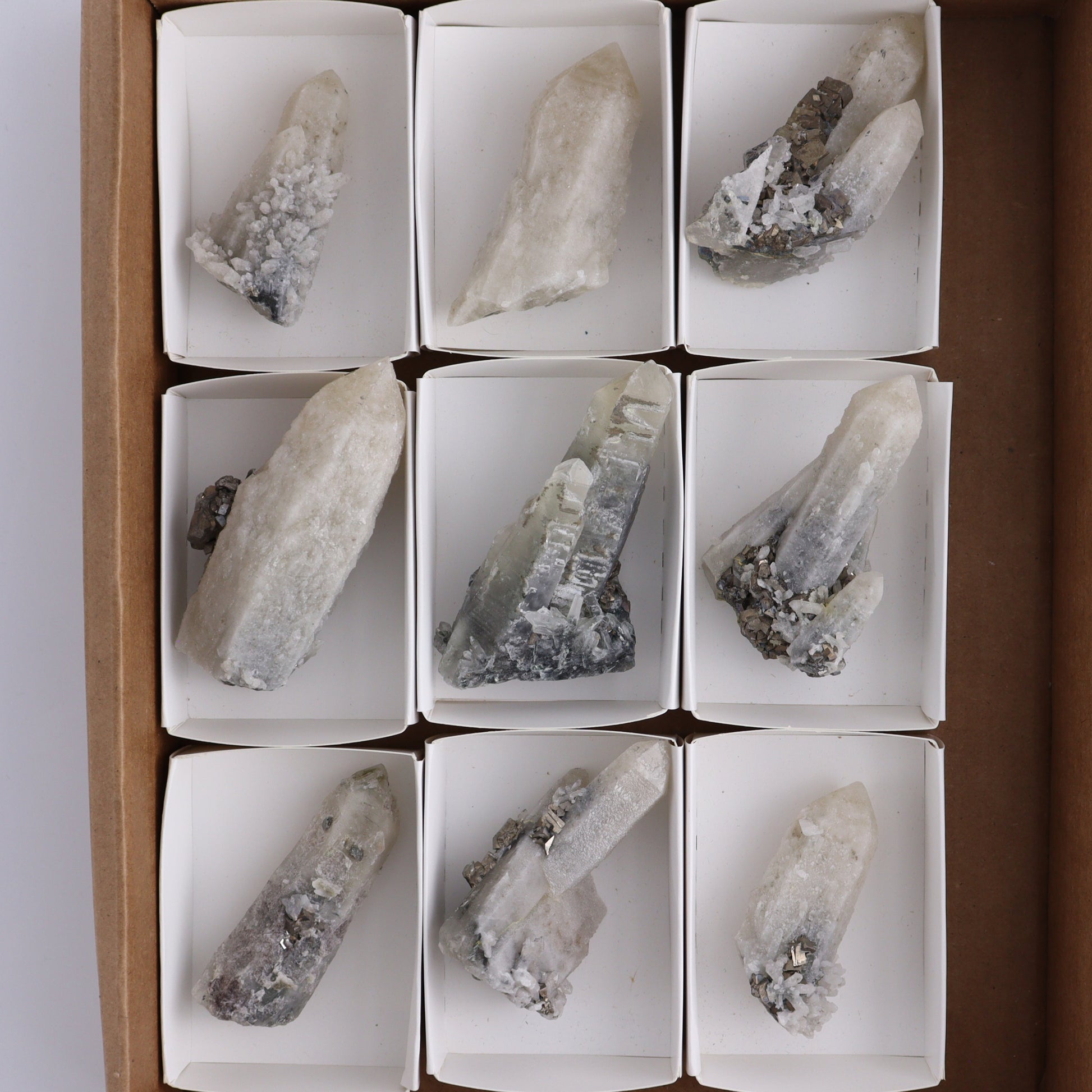 Inner Mongolia Quartz Flat Set of 9 - Expert Wholesale and Supplier of Wholesale Crystals & Bulk Gemstones, ["China","Freeform","Freeforms","Inner Mongolia","Quartz"]