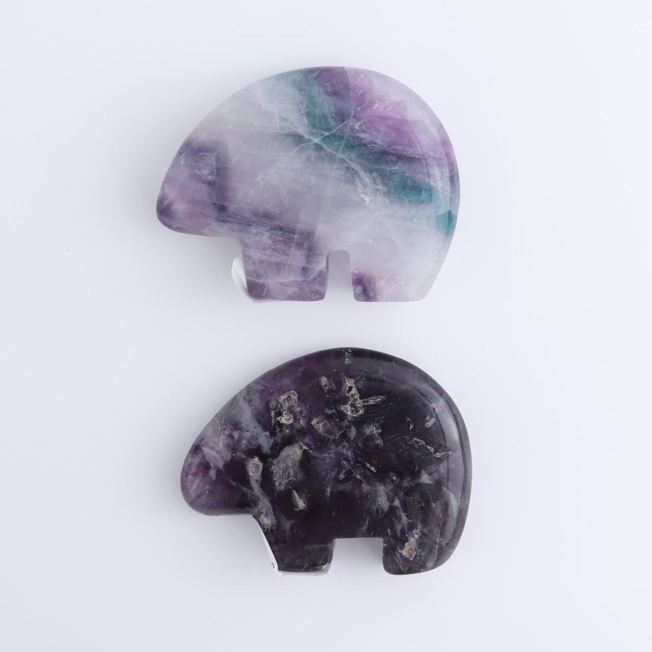 Fluorite Bears set of 6