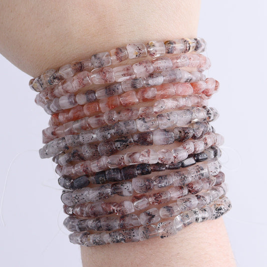 One Hematite Quartz Bracelet | Mi Esperanza Minerals | Supplier of Crystals and Onyx