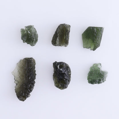 Moldavite Pieces Set of 6