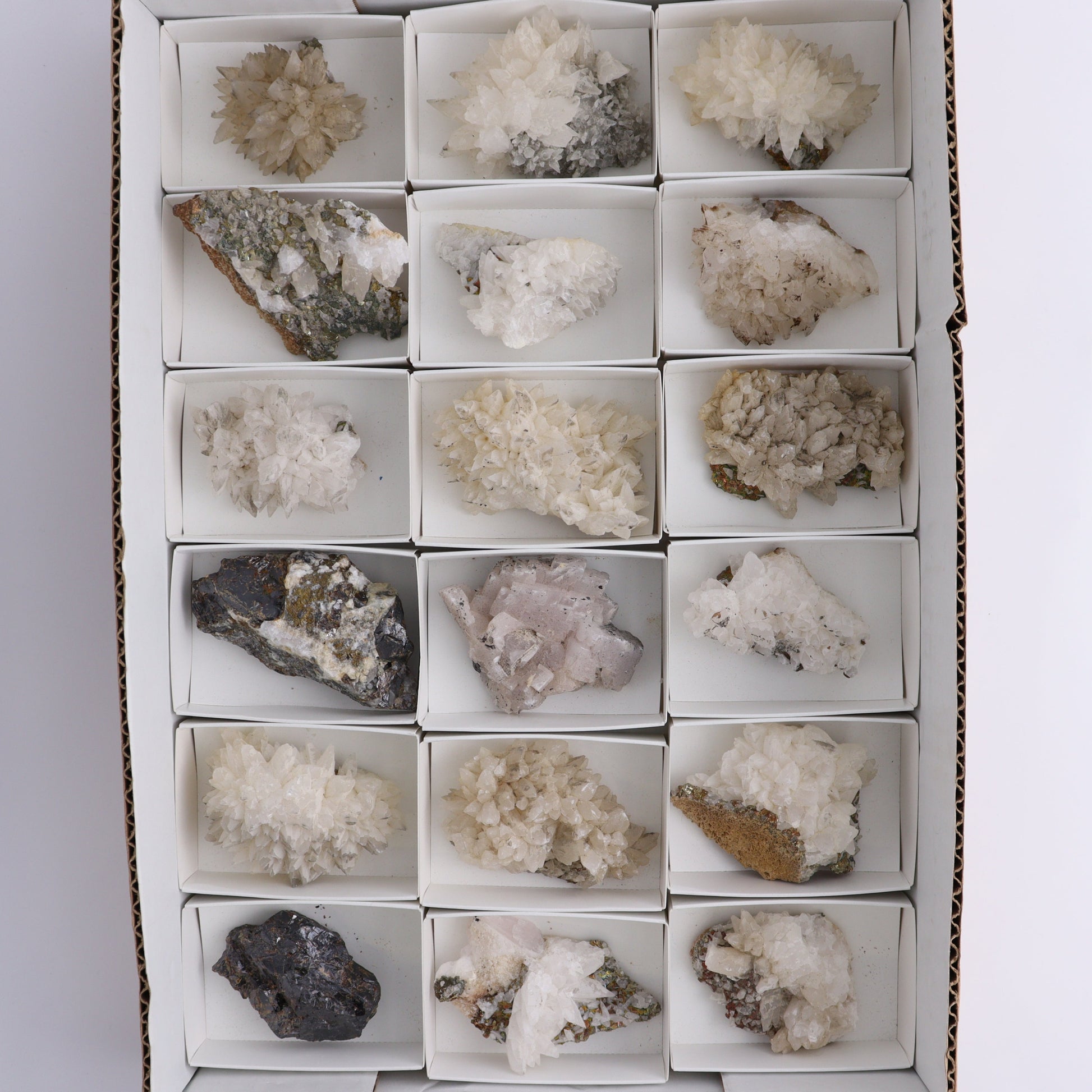 UV Reactive Calcite Flat Set of 18 - Expert Wholesale and Supplier of Wholesale Crystals & Bulk Gemstones, ["Calcite","Freeform","Freeforms","Mexico"]