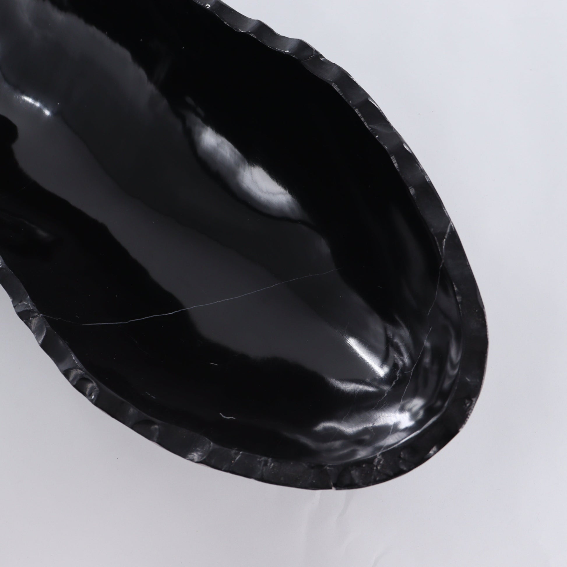 Black Marble Canoe Bowl - Expert Wholesale and Supplier of Wholesale Crystals & Bulk Gemstones, ["Black Marble","Bowls","canoe","Marble","Mexico"]