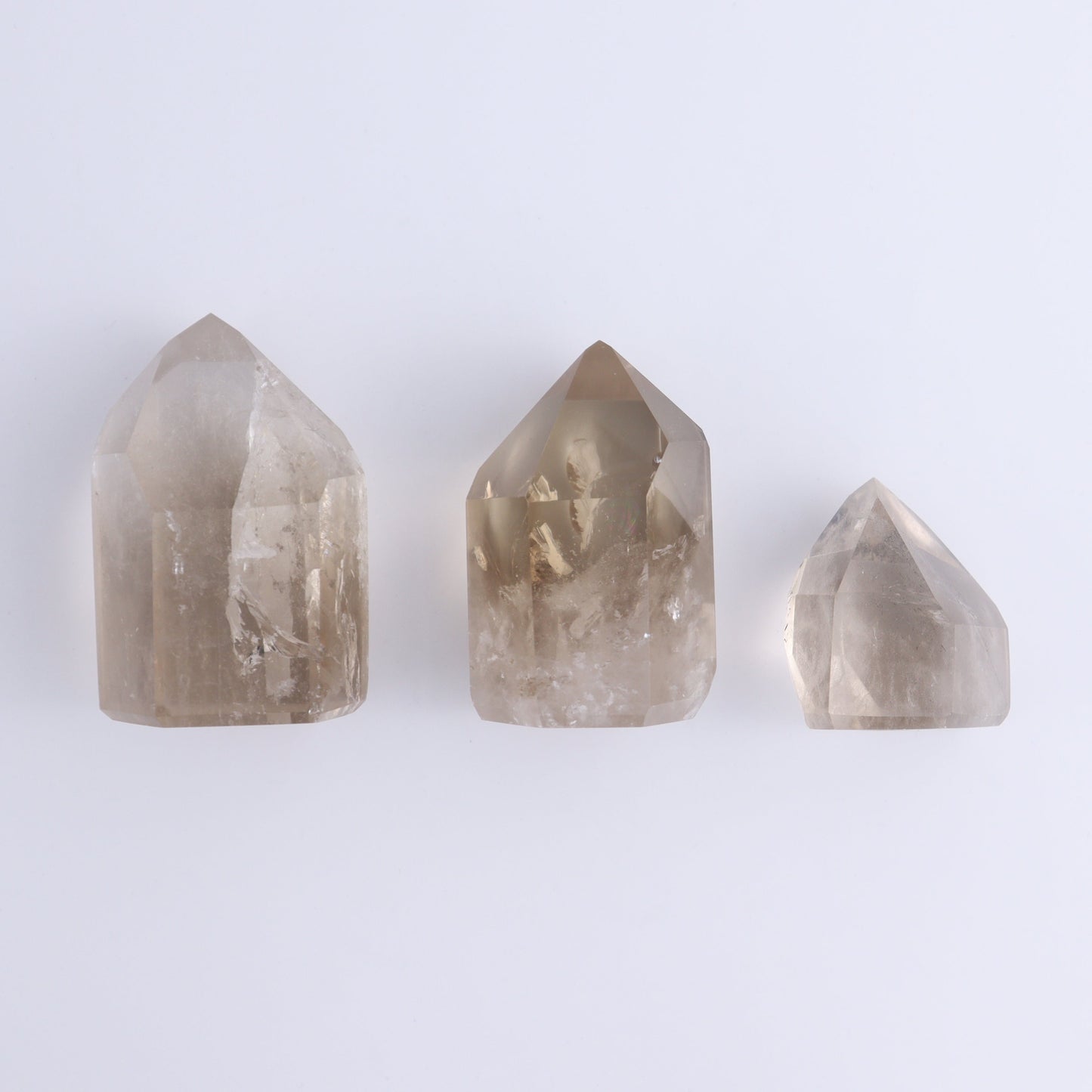 Garden Quartz Towers Set of 5 - Expert Wholesale and Supplier of Wholesale Crystals & Bulk Gemstones, ["Brazil","Garden Quartz","Quartz","Towers"]